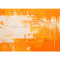 Orange White Abstract