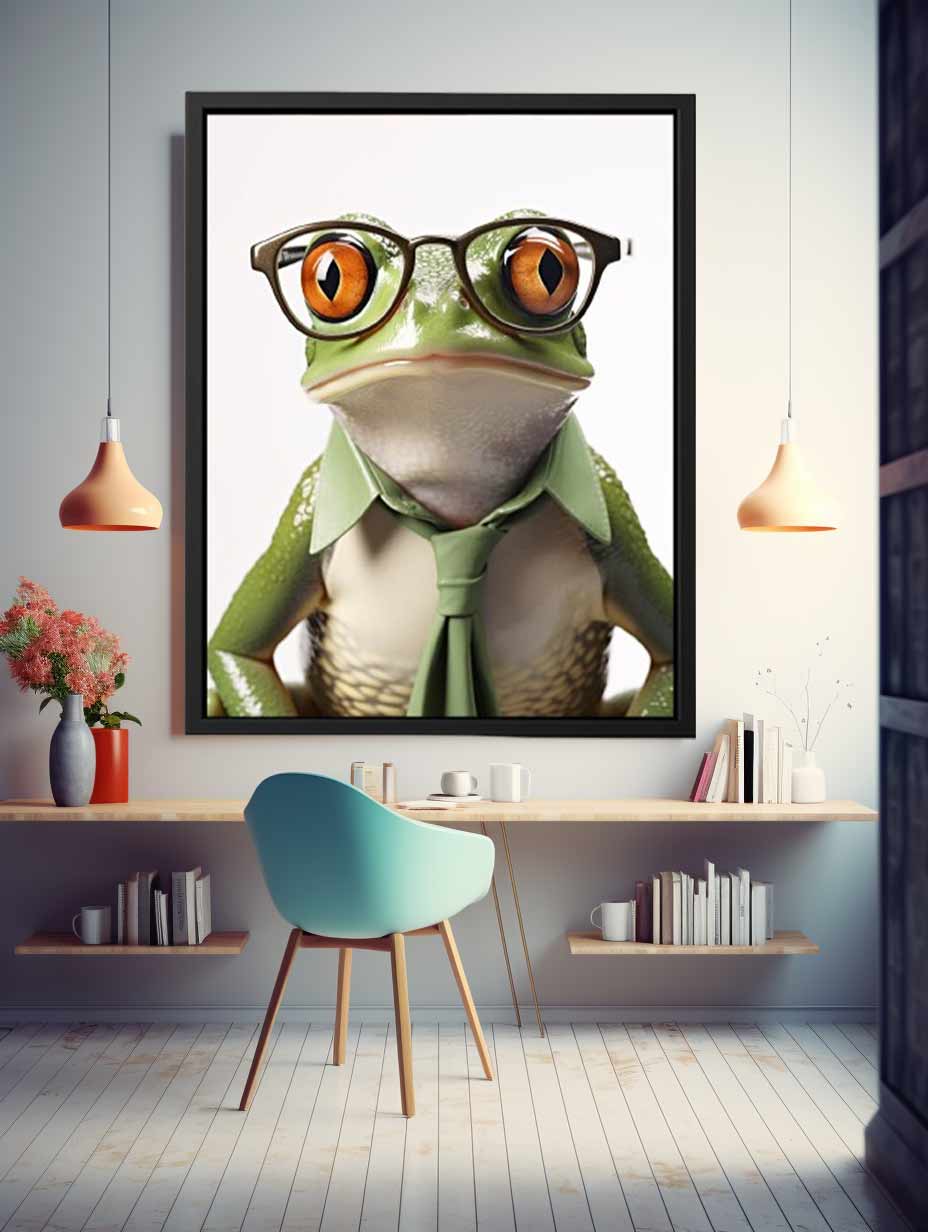 Frog with Galsses
