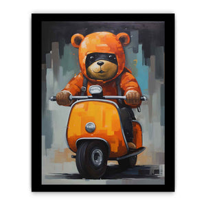 Bear on Scooter