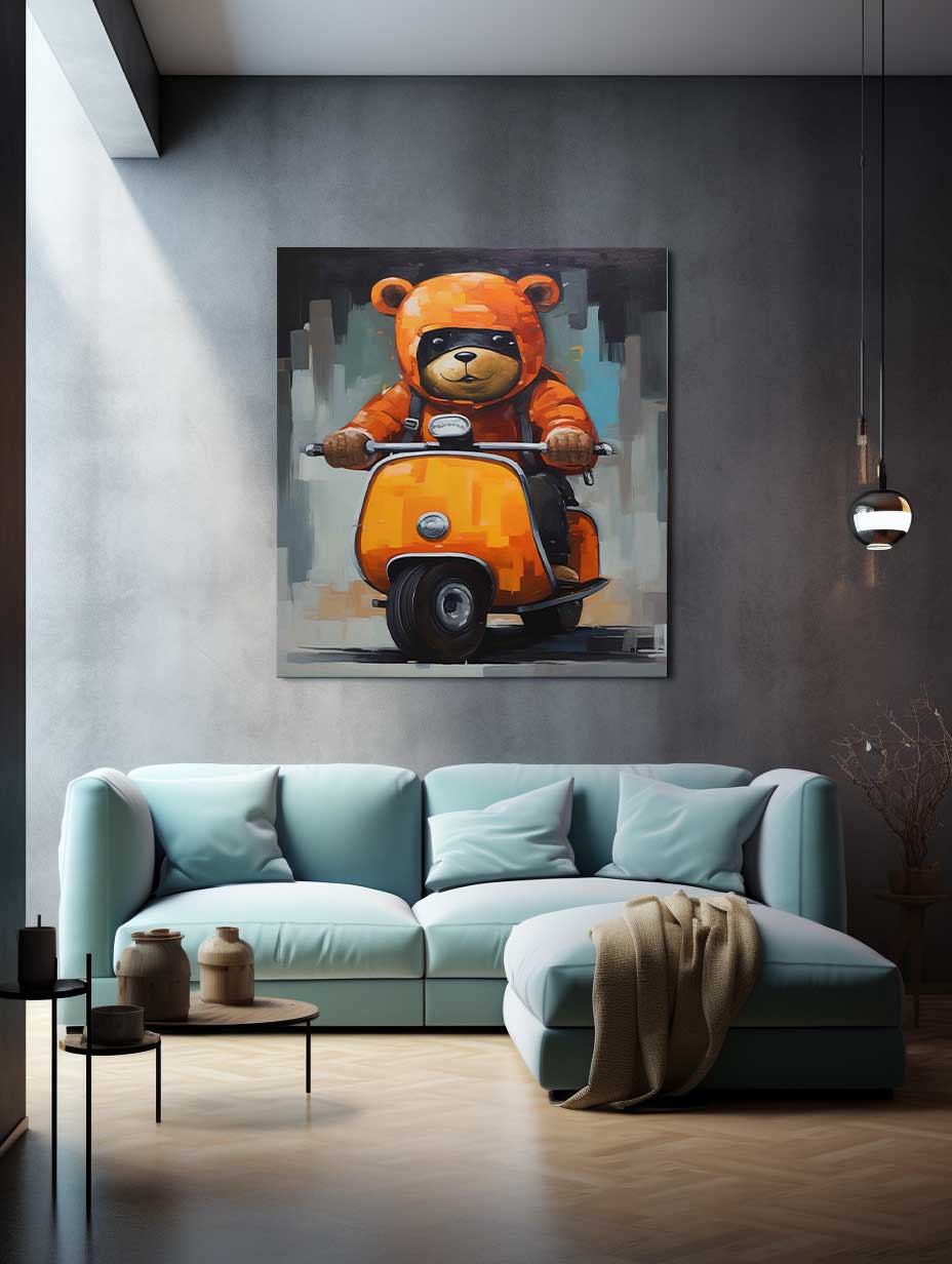 Bear on Scooter