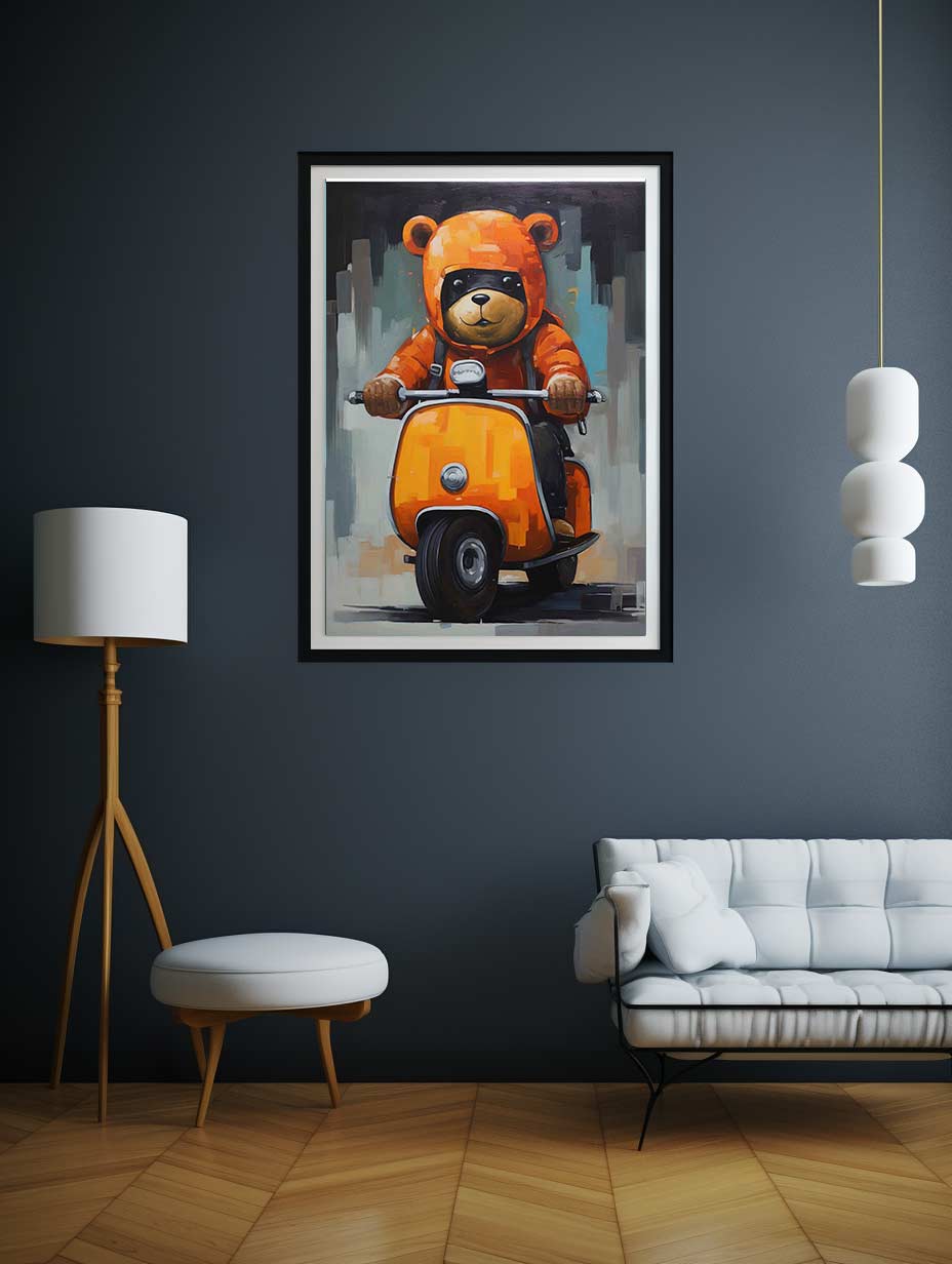 Bear on Scooter
