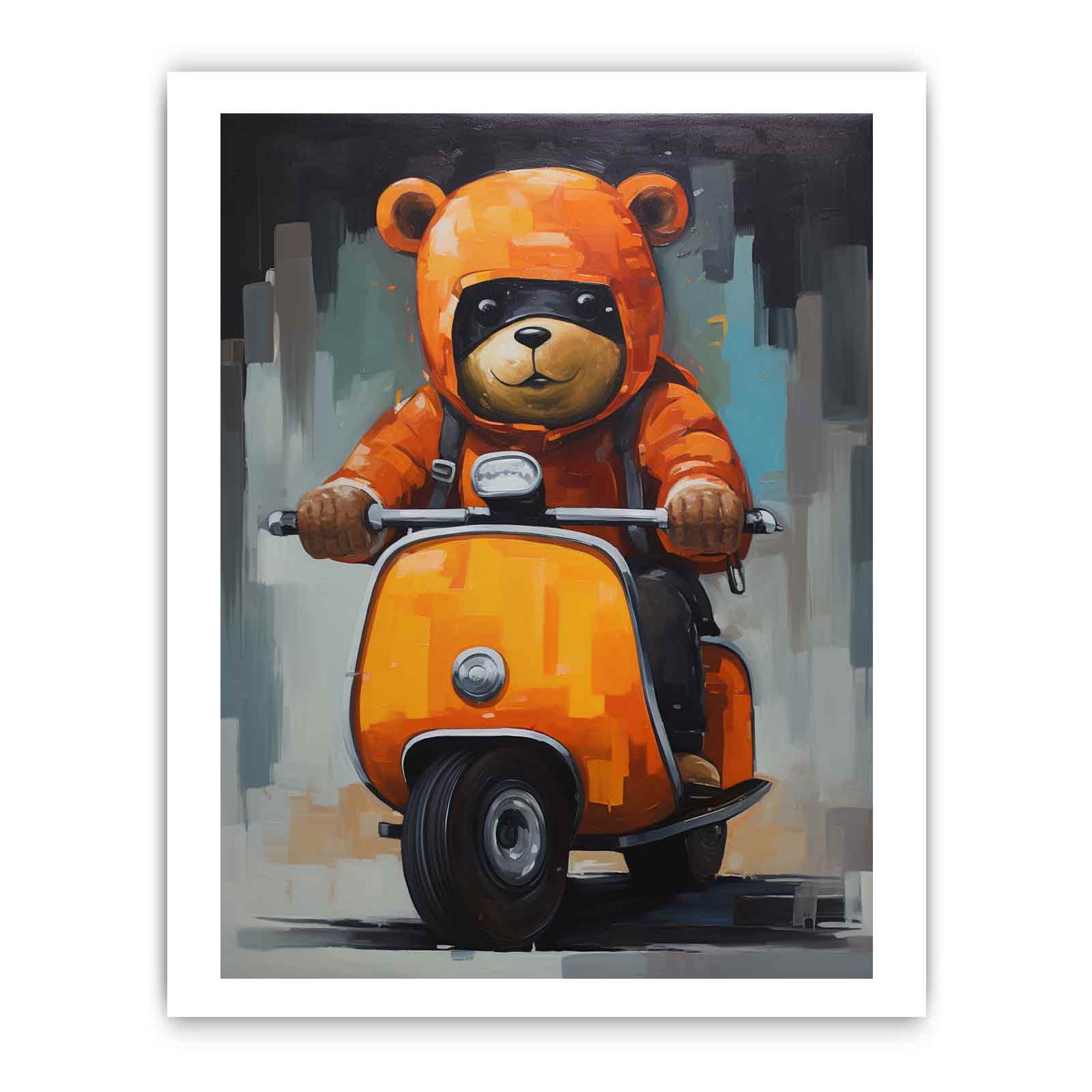 Bear on Scooter