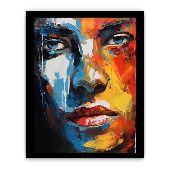 Man Face Modern Art Painting