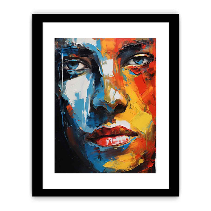 Man Face Modern Art Painting