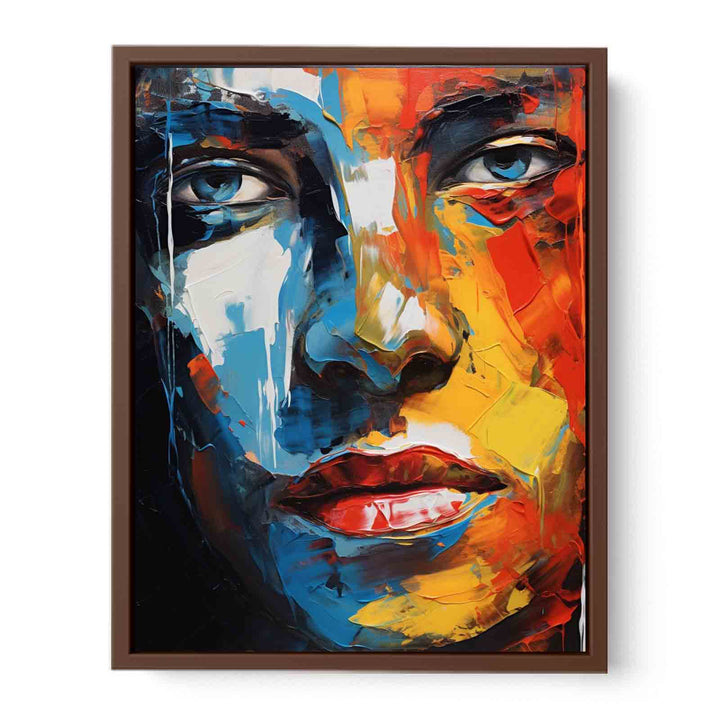 Man Face Modern Art Painting