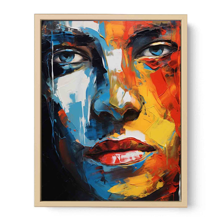 Man Face Modern Art Painting