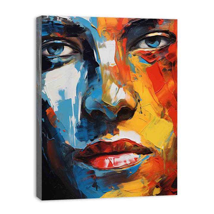 Man Face Modern Art Painting