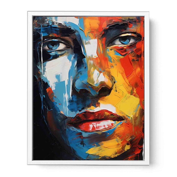 Man Face Modern Art Painting