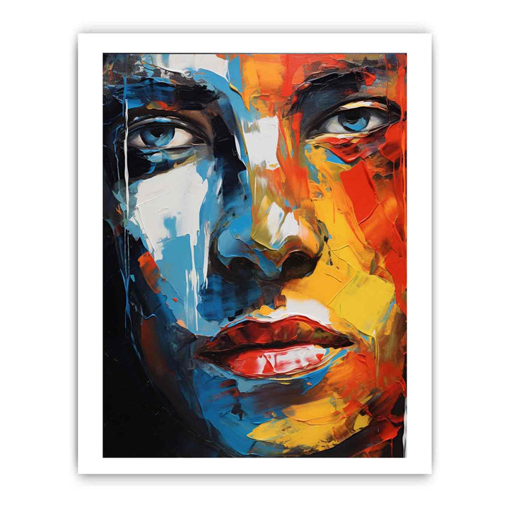 Man Face Modern Art Painting