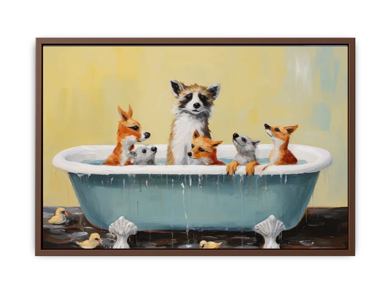 Animal Bathing  In Tub
