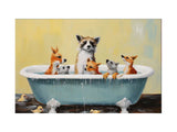 Animal Bathing  In Tub artwork preview