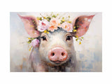 Pig Flower Modern Art Painting artwork preview