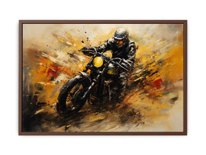 Motorcycle Modern Art Painting