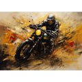 Motorcycle Modern Art Painting