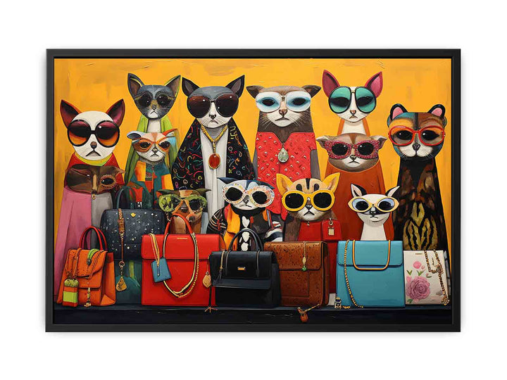 Animal Purse Modern Art Painting  