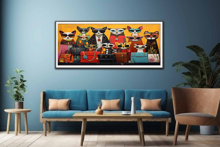 Animal Purse Modern Art Painting  