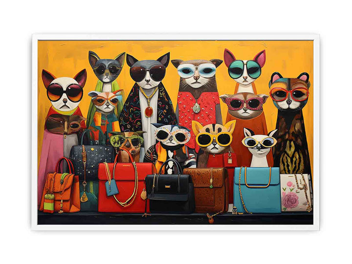 Animal Purse Modern Art Painting  Canvas Print