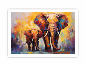 Elephant Modern Art Painting