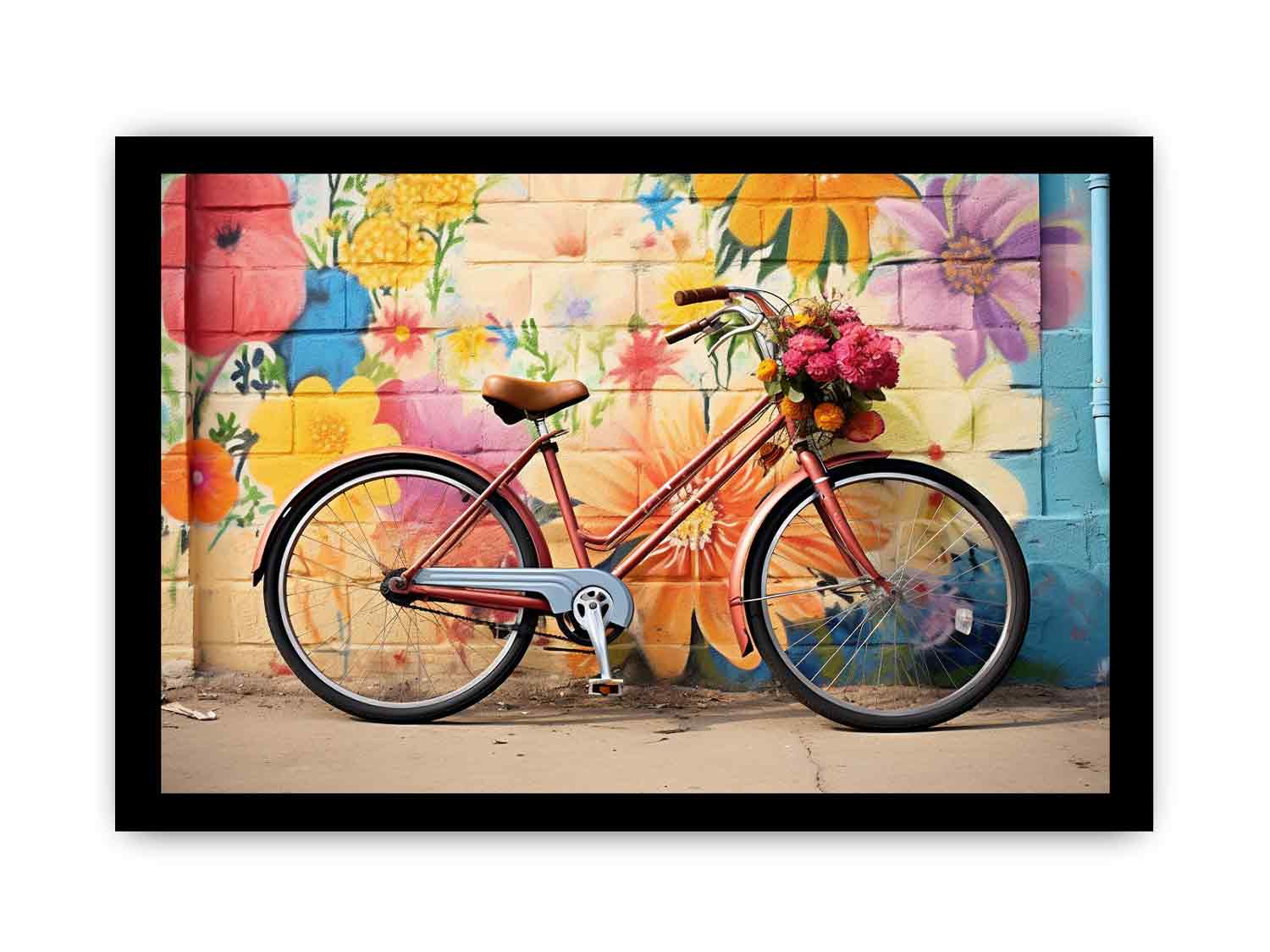 Modern Bicycle Art Painting