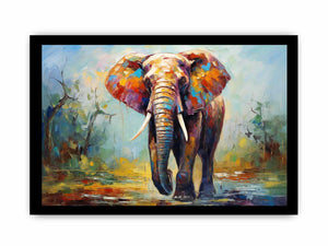 Modern art Elephant Teeth Painting