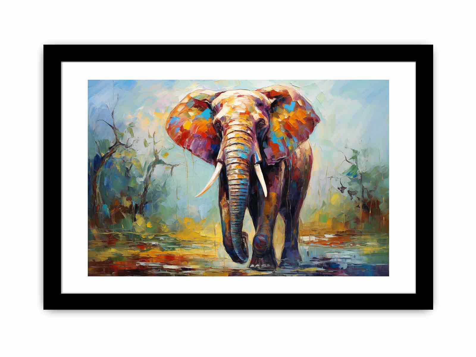 Modern art Elephant Teeth Painting