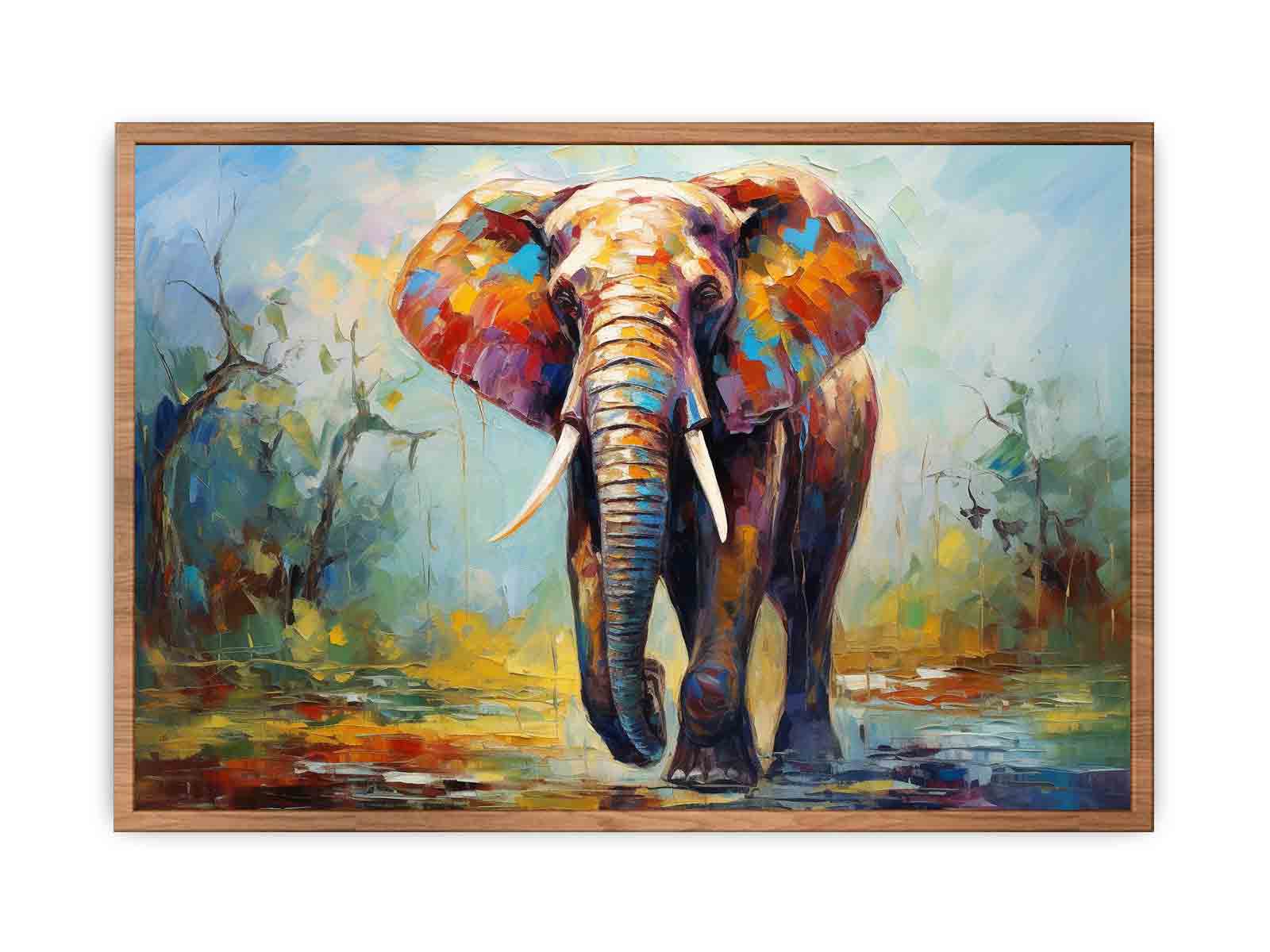 Modern art Elephant Teeth Painting