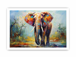 Modern art Elephant Teeth Painting