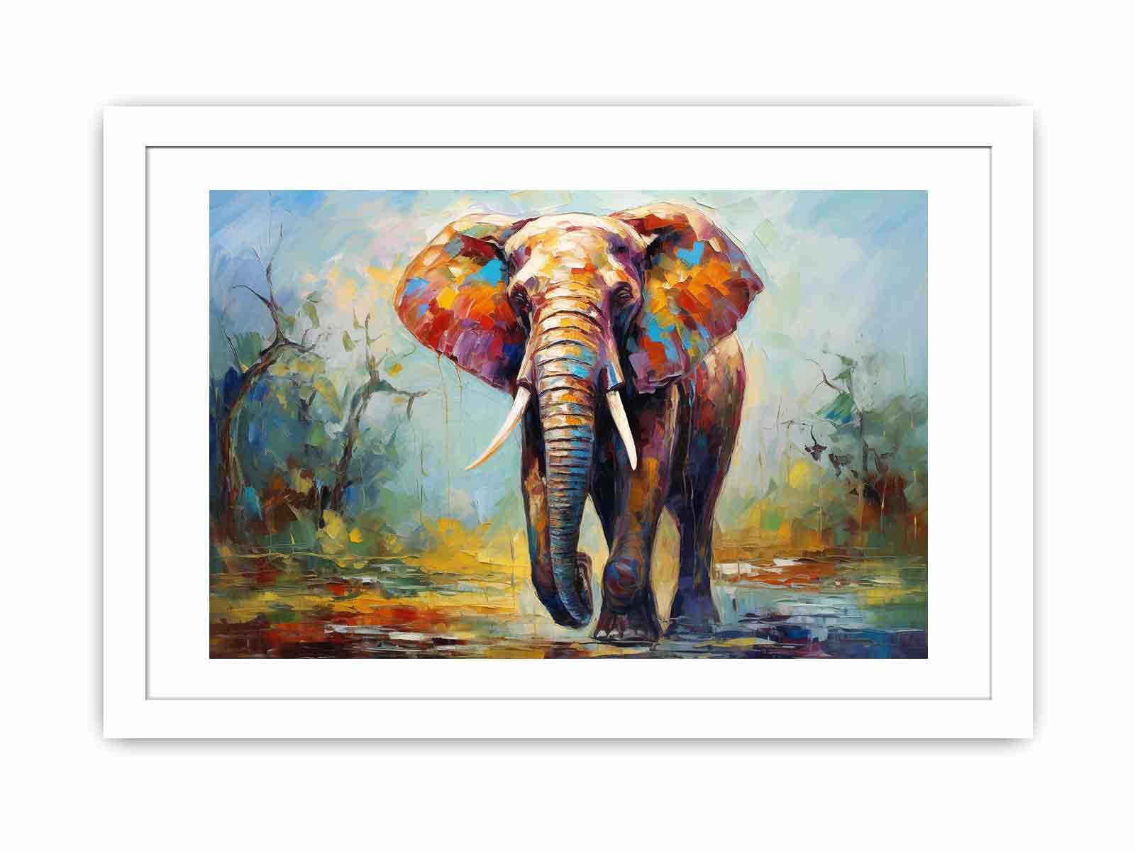 Modern art Elephant Teeth Painting