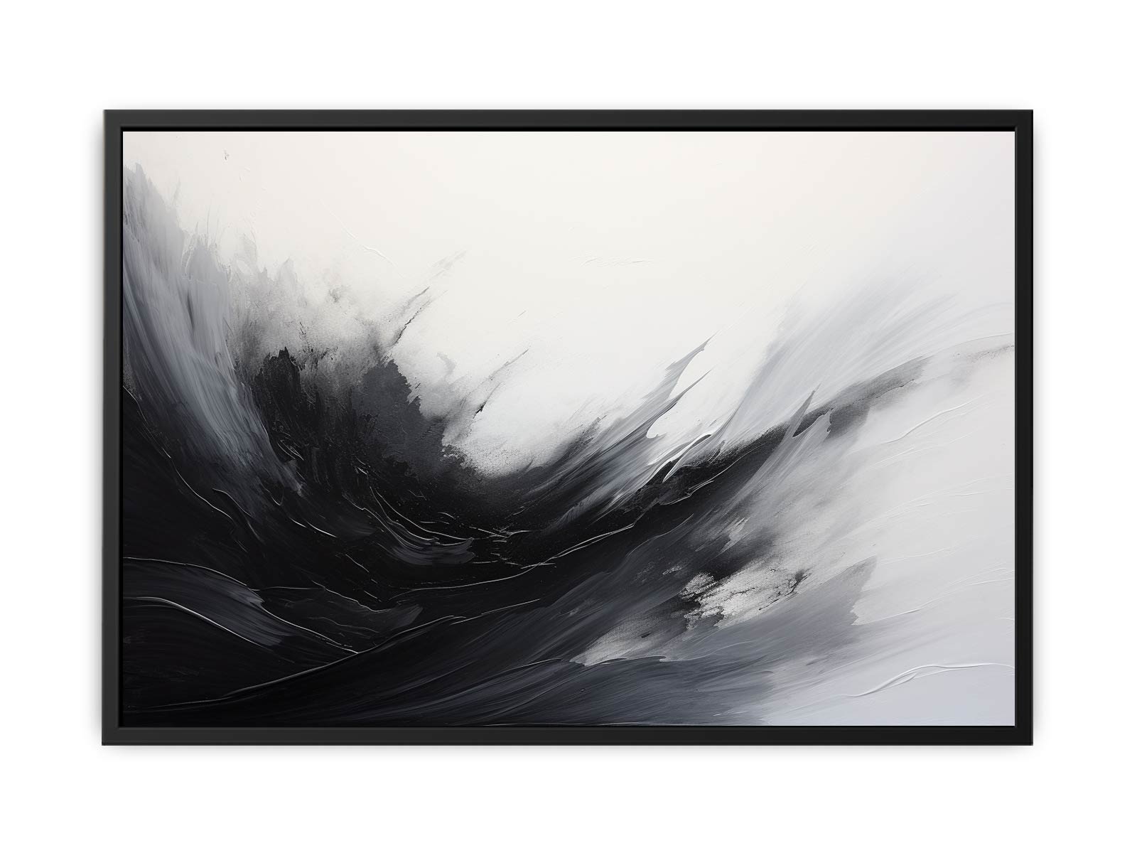 Abstract Black Grey  Painting