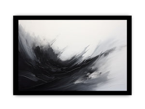 Abstract Black Grey  Painting