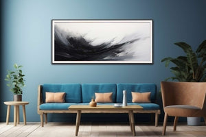 Abstract Black Grey  Painting
