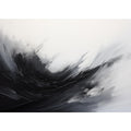 Abstract Black Grey  Painting