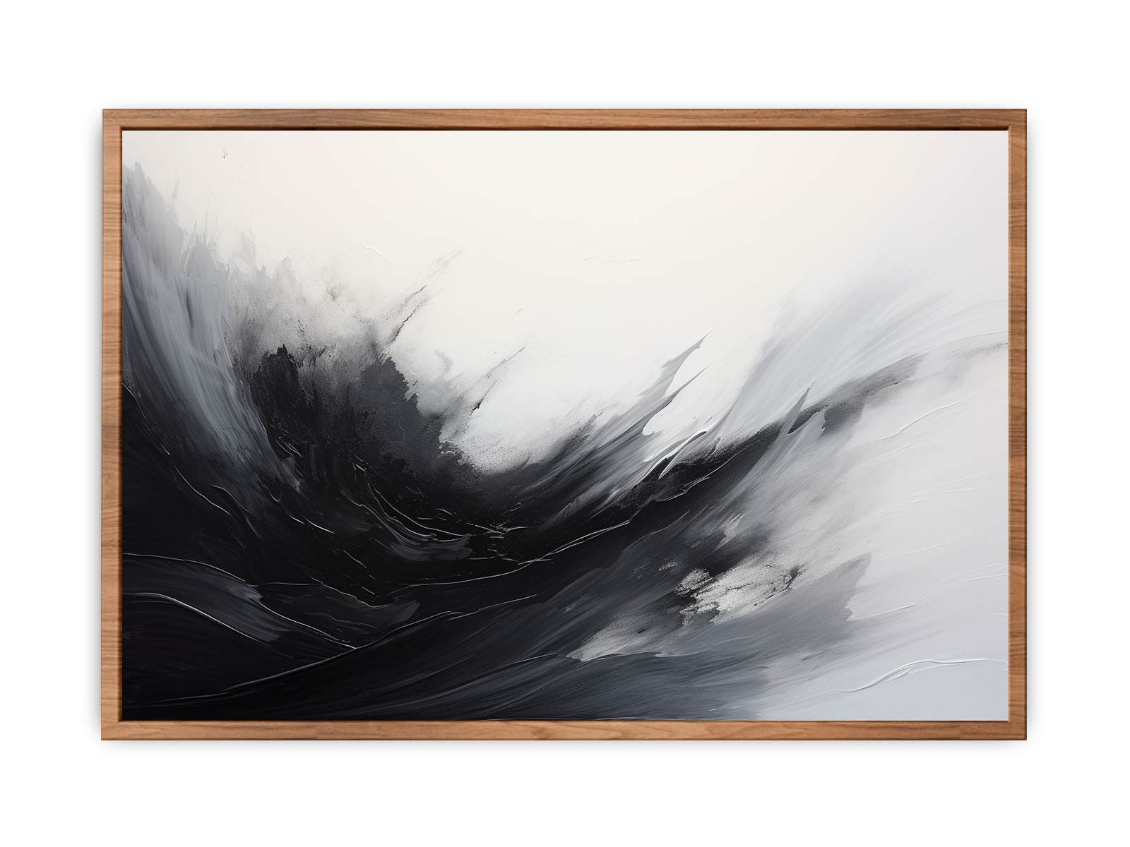 Abstract Black Grey  Painting