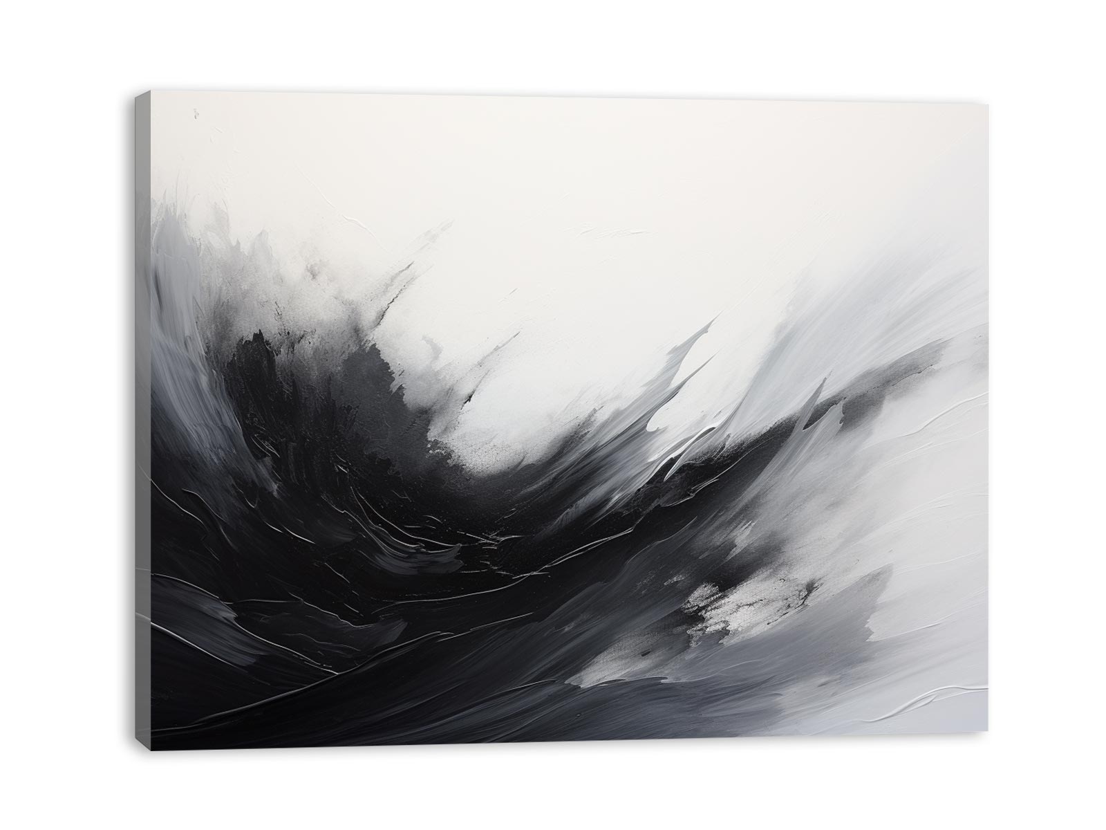 Abstract Black Grey  Painting