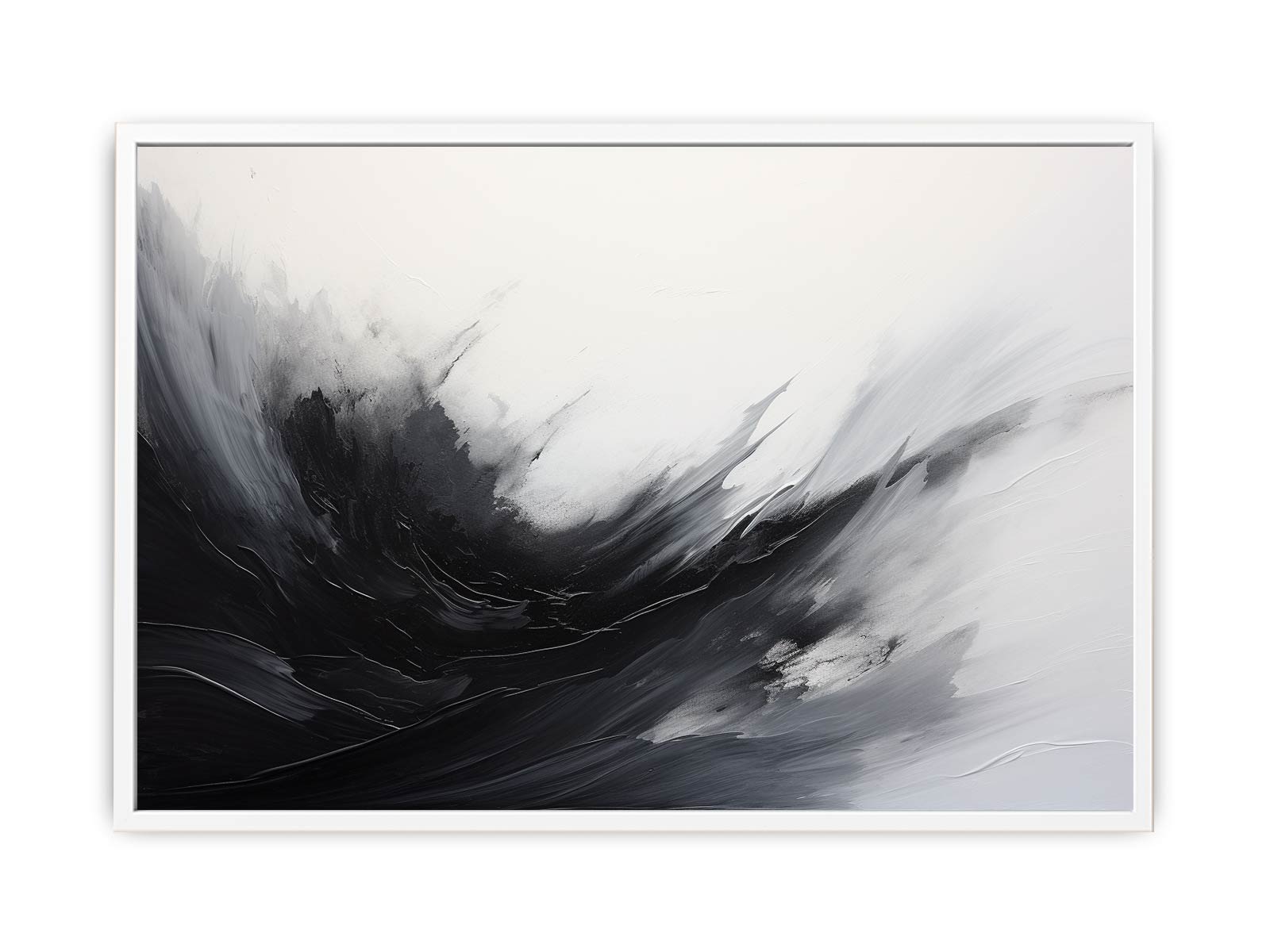 Abstract Black Grey  Painting