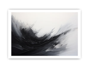 Abstract Black Grey  Painting