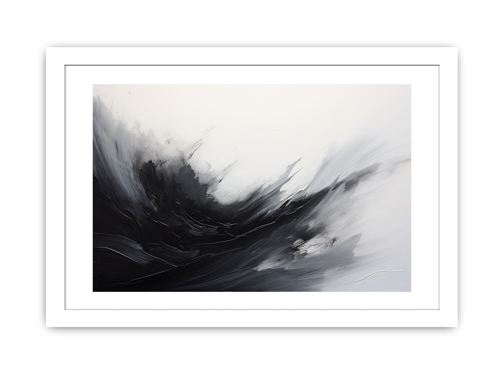 Abstract Black Grey  Painting