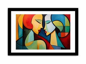 Two Women Modern Art Painting