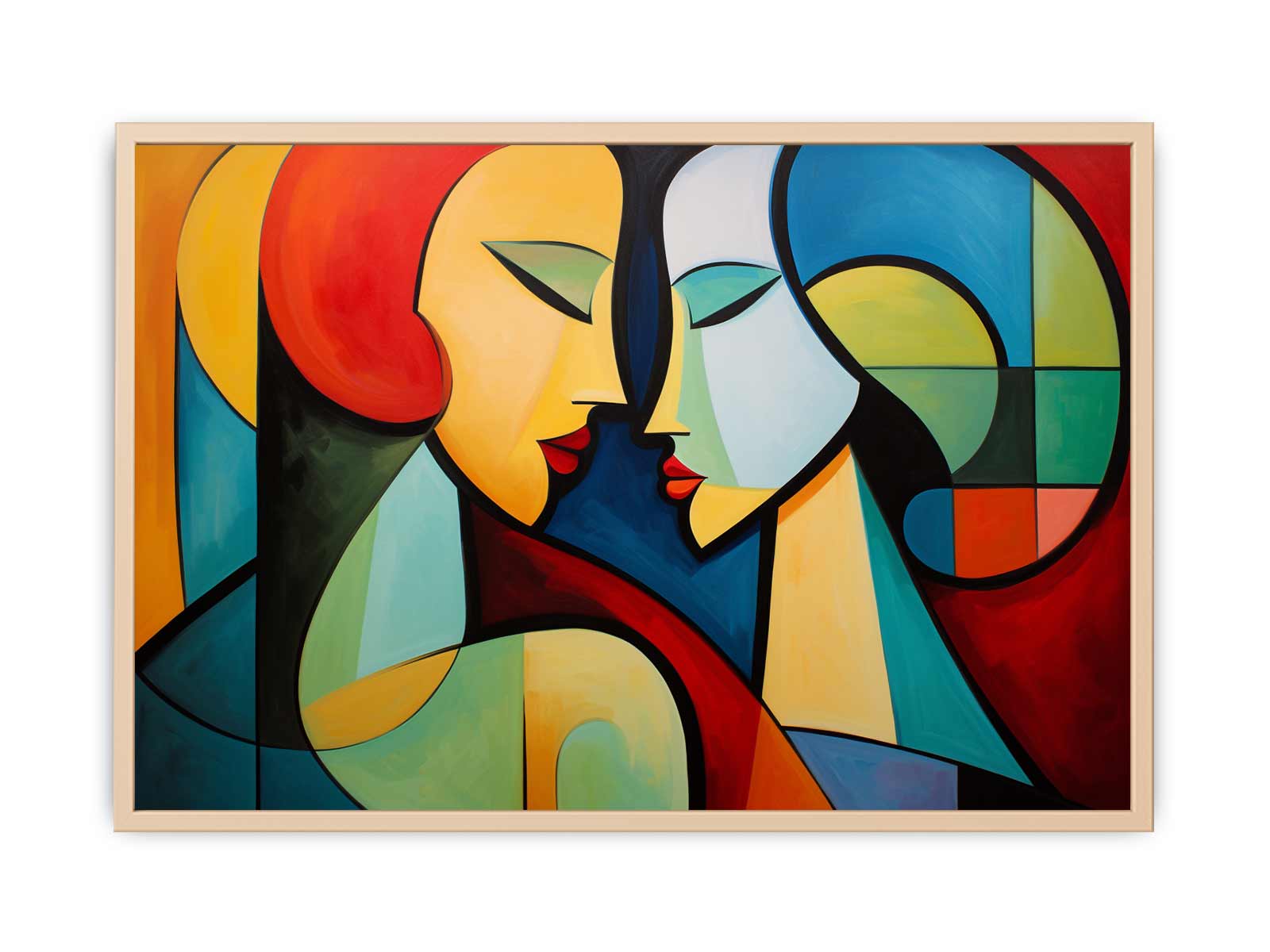 Two Women Modern Art Painting