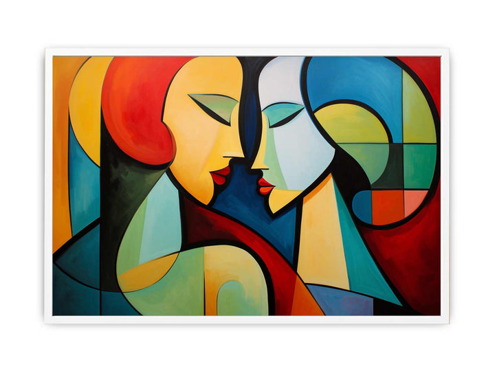 Two Women Modern Art Painting