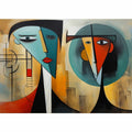 Man Woman Modern Art Painting
