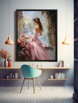 Girl Bird Modern Art Painting artwork preview