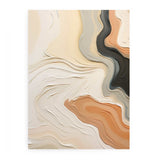 Abstract Brown Peach  Knife Art Painting artwork preview