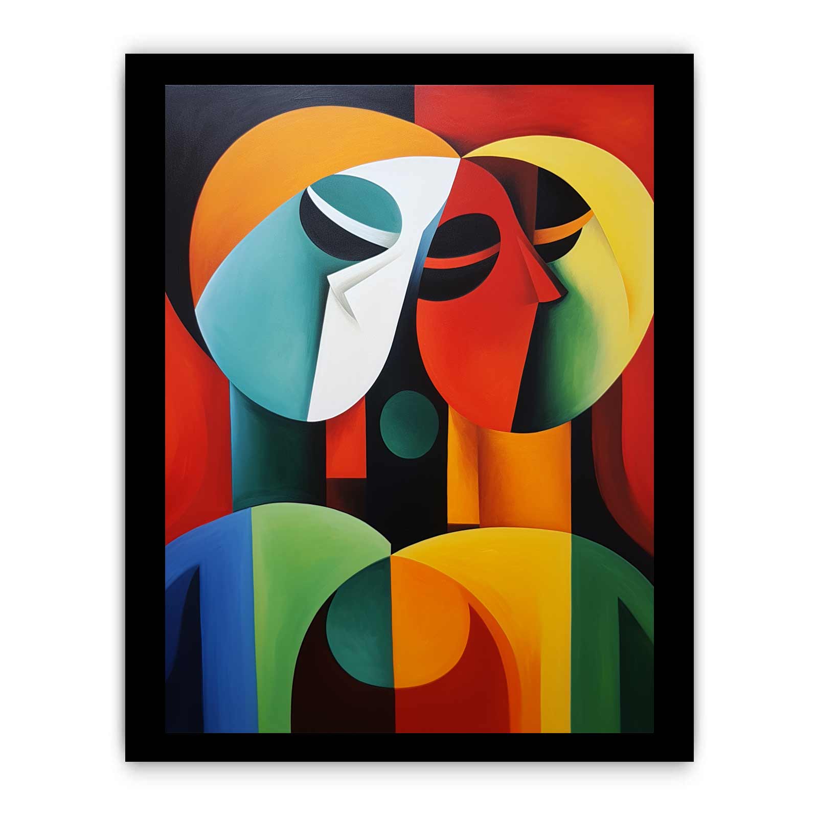 Modern art Three Ladies Painting