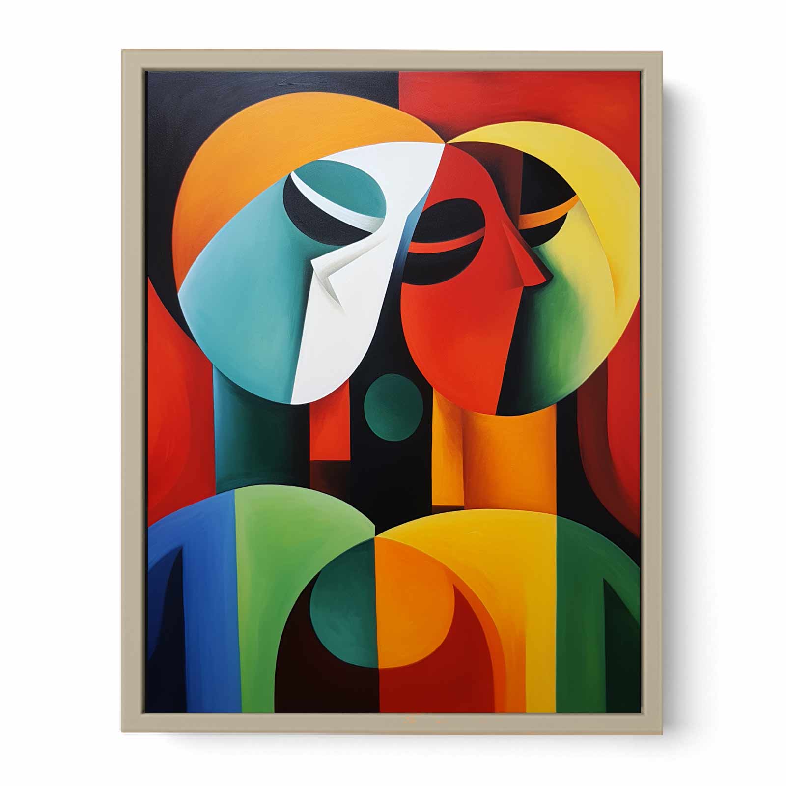 Modern art Three Ladies Painting