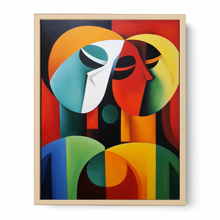 Modern art Three Ladies Painting   Poster