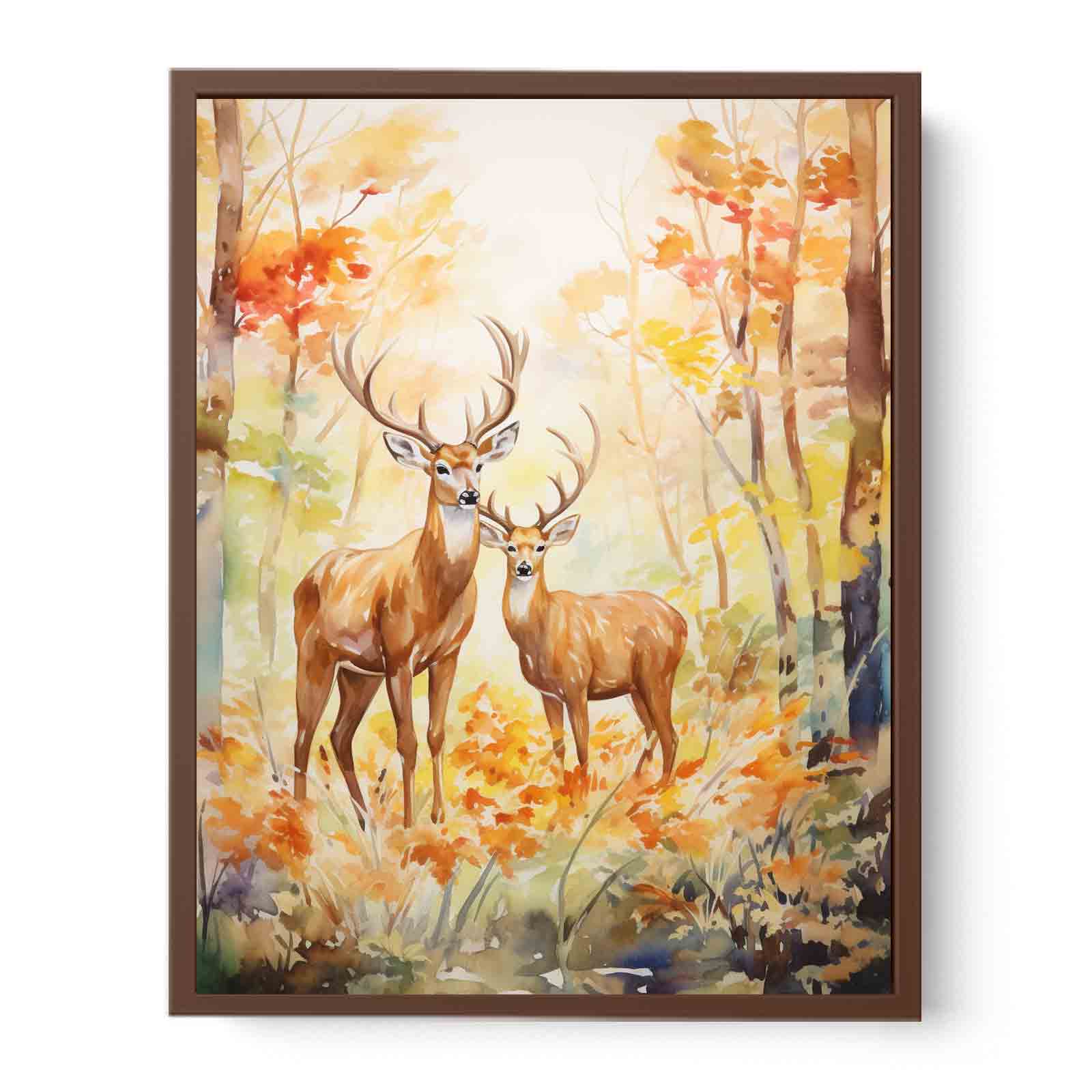 Two Deer Modern Art Painting