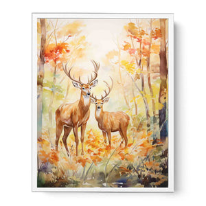 Two Deer Modern Art Painting