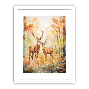 Two Deer Modern Art Painting