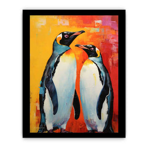 Two Penguin Modern Art Painting